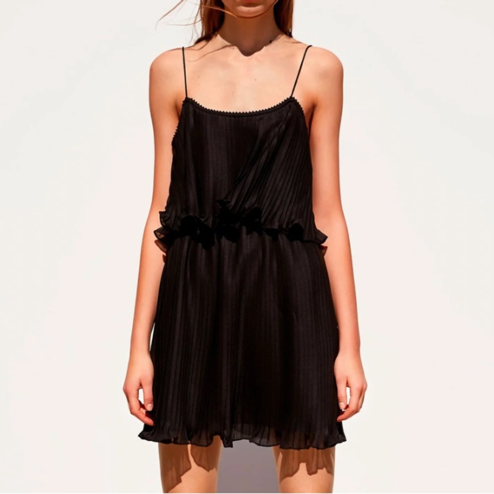 Zara Pleated Mini Dress